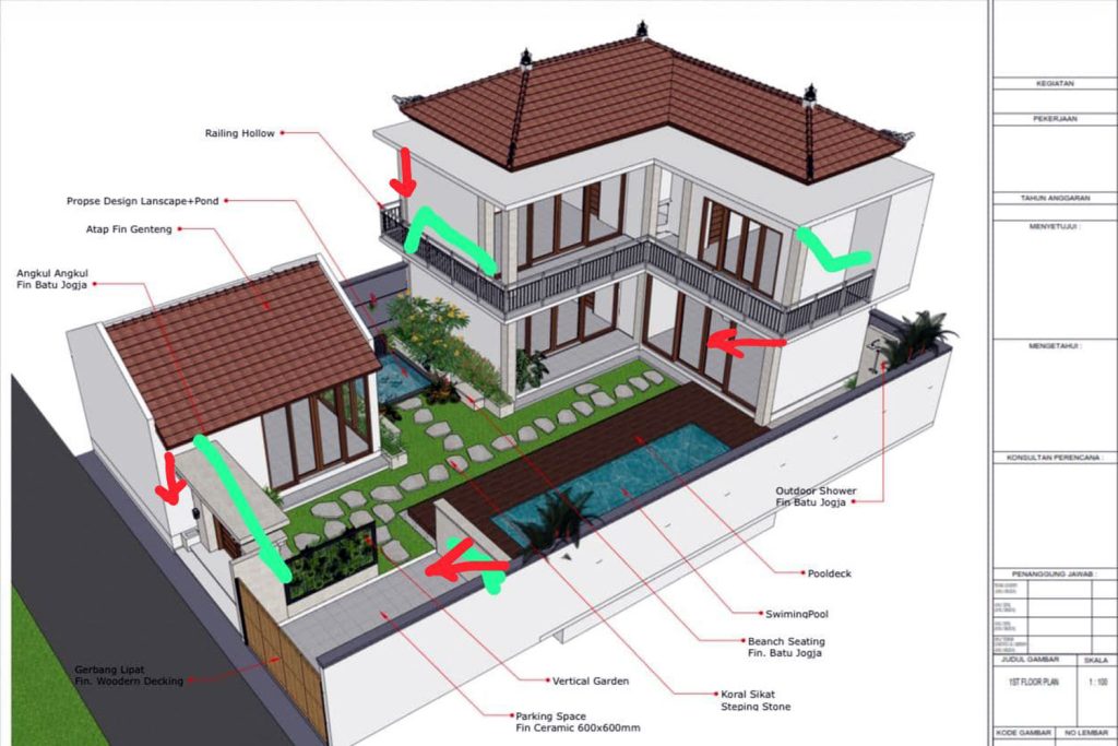 North Bali Villa for lease